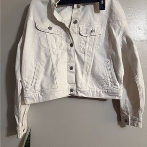 Old Navy Women's Cream Jean Jacket